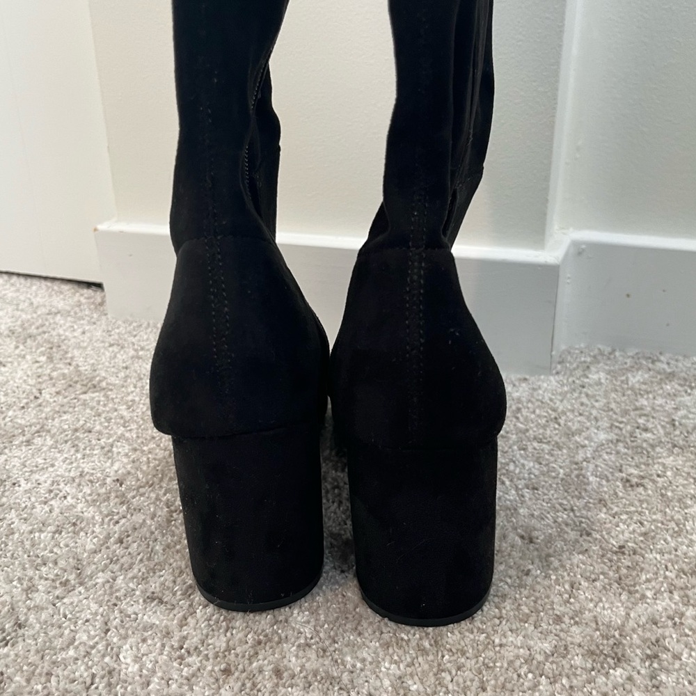 Steve Madden Over the Knee Boots - Black suede, 8.5 - Picture 4 of 7
